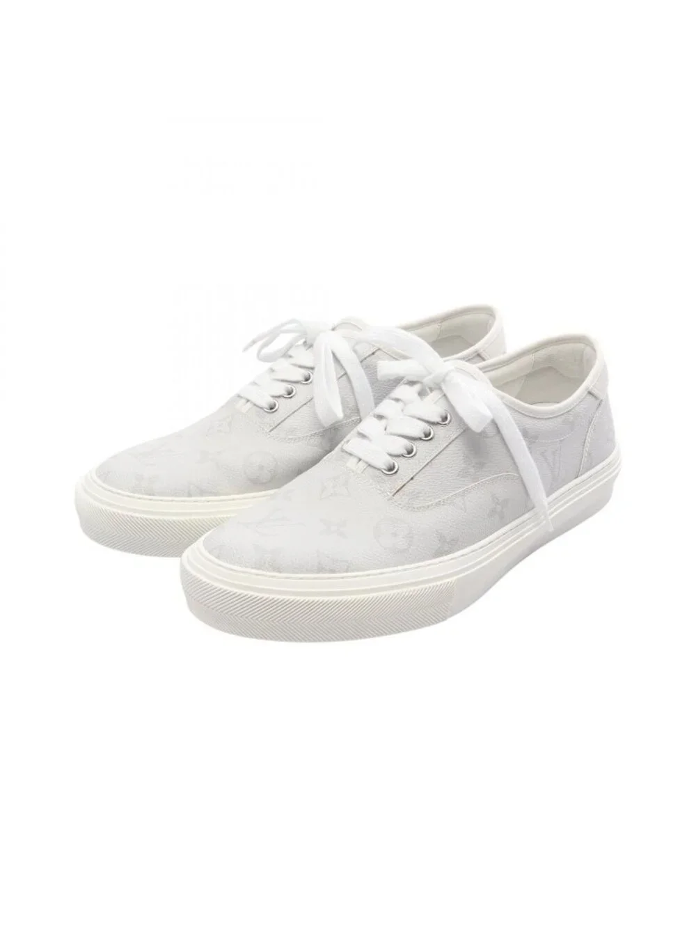 Louis Vuitton Sneakers Trocadero Line Canvas Leather Shoes White